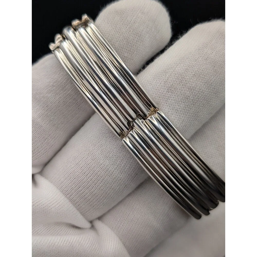 Vintage 925 ESPO Sterling Silver Bracelet • 59.06g / 2.08oz • Solid Design